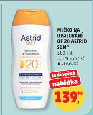 MLÉKO NA OPALOVÁNÍ OF 20 ASTRID SUN