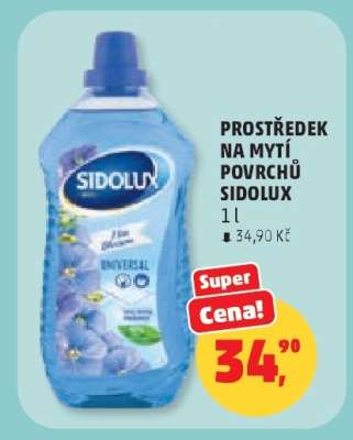 PROSTŘEDEK NA MYTÍ POVRCHŮ SIDOLUX