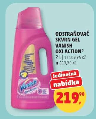 Odstraňovač skvrn gel Vanish Oxi Action
