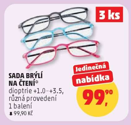 Sada brýlí na čtení