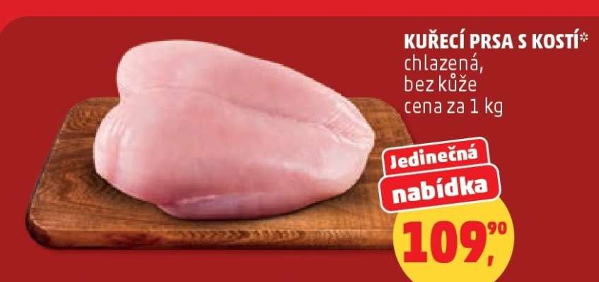 Kuřecí prsa s kostí