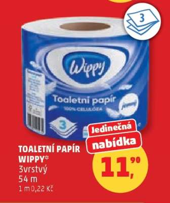 TOALETNÍ PAPÍR WIPPY*