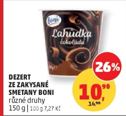 DEZERT ZE ZAKYSANÉ SMETANY BONI