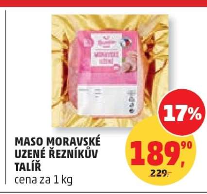 MASO MORAVSKÉ UZENÉ ŘEZNÍKŮV TALÍŘ