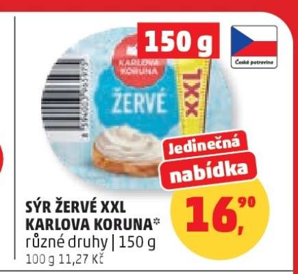 Sýr Žervé XXL Karlova Koruna