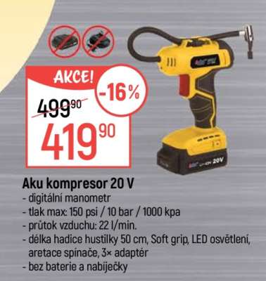 Aku kompresor 20 V
