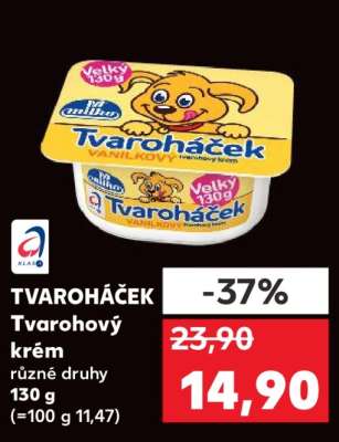Tvaroháček tvarohový krém