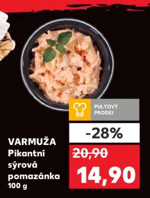 VARMUŽA Pikantní sýrová pomazánka 100 g