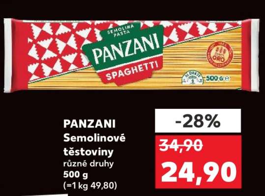 Panzani semolinové těstoviny
