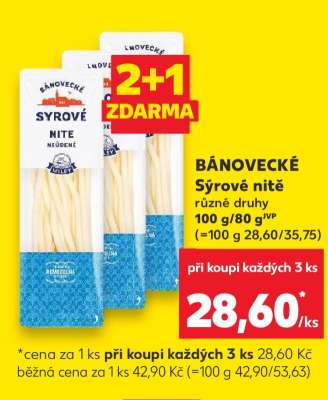 BÁNOVECKÉ Sýrové nitě