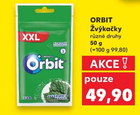 Orbit žvýkačky