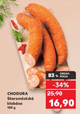 CHODURA Staroměstská klobása