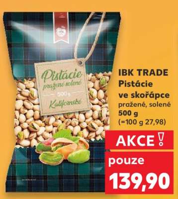 IBK TRADE Pistácie ve skořápce