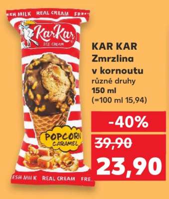 KAR KAR Zmrzlina v kornoutu