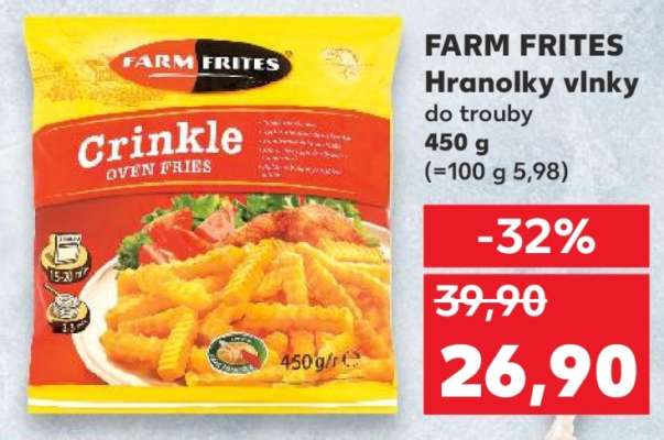 FARM FRITES Hranolky vlnky do trouby