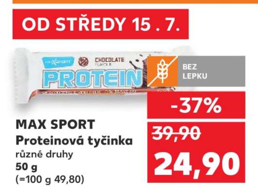 MAX SPORT Proteinová tyčinka
