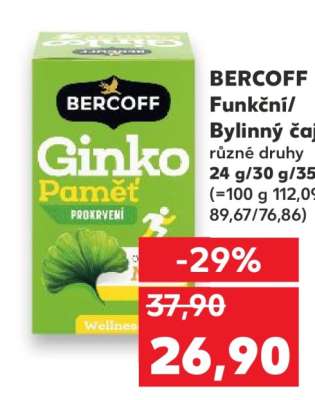 BERCOFF Funkční / bylinný čaj