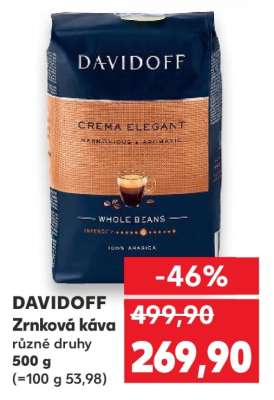 Davidoff zrnková káva