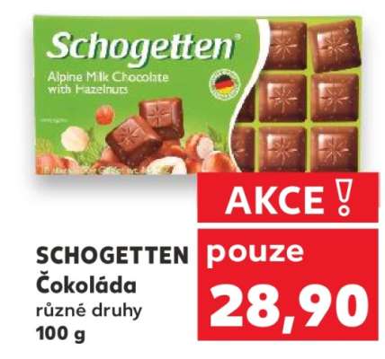 Schogetten Čokoláda