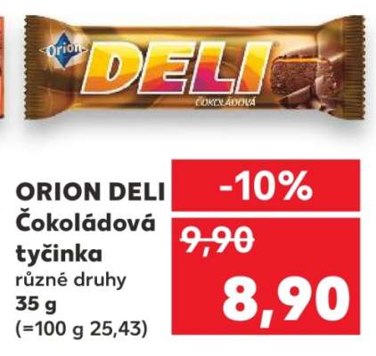 ORION DELI Čokoládová tyčinka