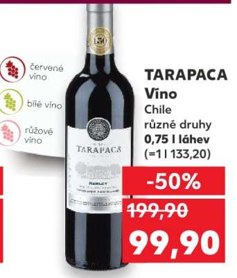 TARAPACA Víno
