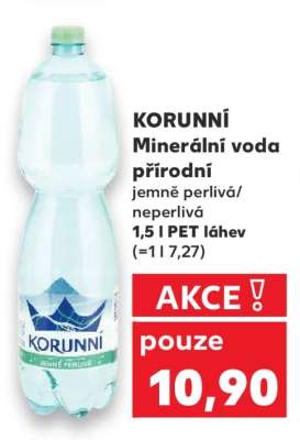 KORUNNÍ Minerální voda přírodní