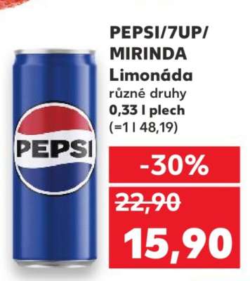 PEPSI, 7UP, MIRINDA Limonáda