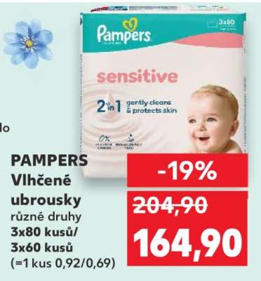 Pampers vlhčené ubrousky