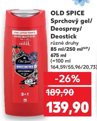 OLD SPICE Sprchový gel/Deospray/Deostick
