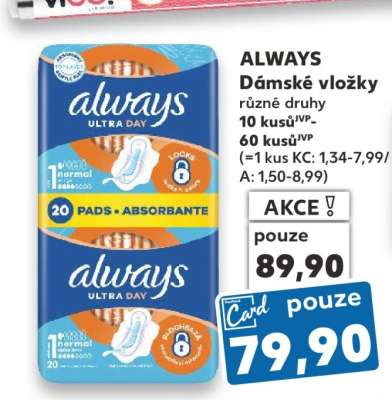 Always Dámské vložky