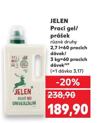 JELEN Prací gel/prášek