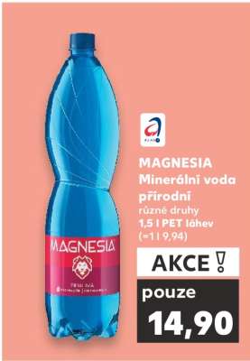 MAGNESIA Minerální voda přírodní