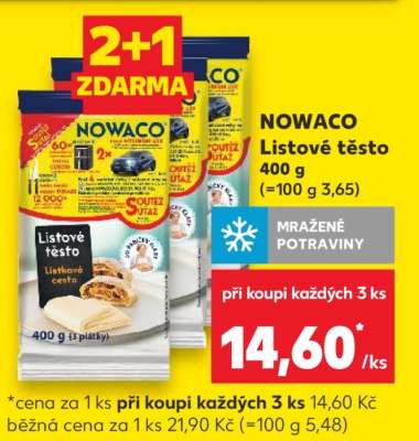 Nowaco Listové těsto 400 g