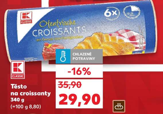 Těsto na croissanty