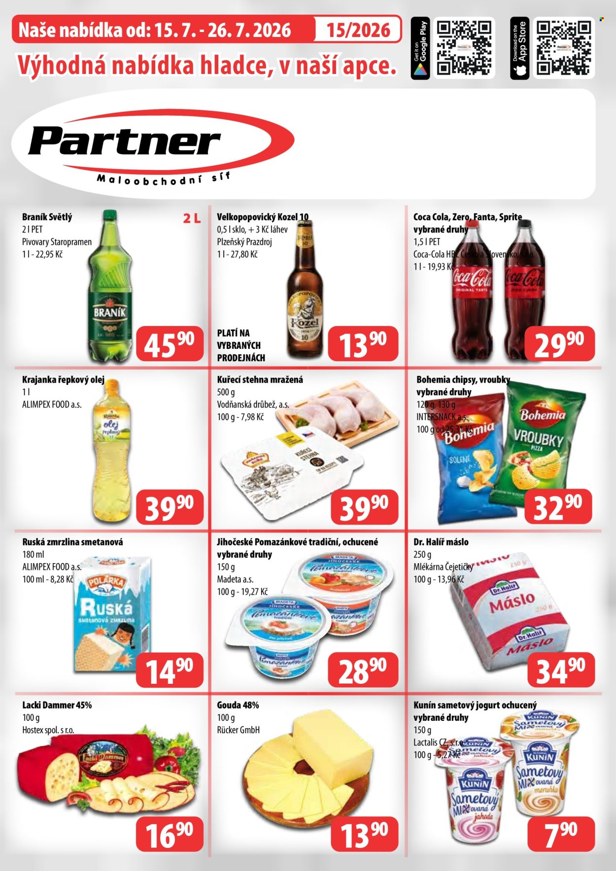 Leták Partner - 15. 7. 2026 - 26. 7. 2026. Strana 1