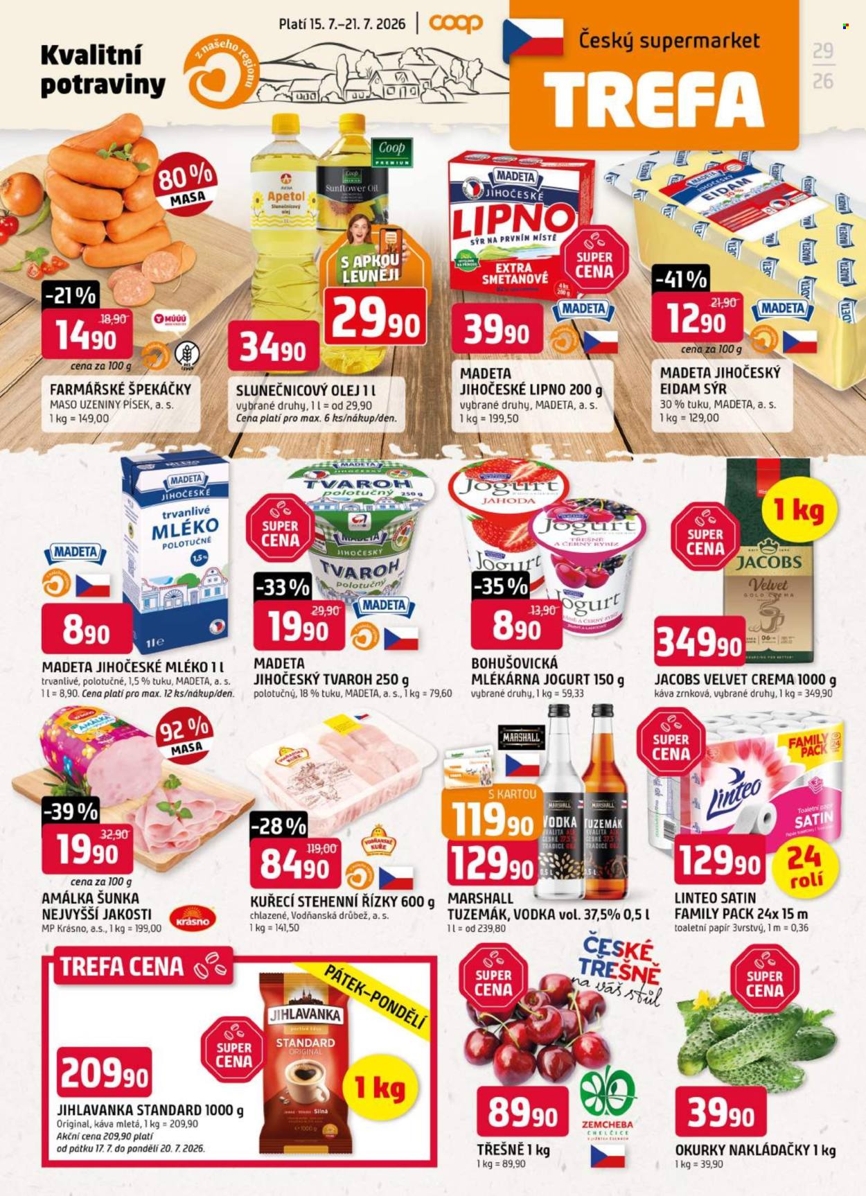 Leták TREFA coop - 15. 7. 2026 - 21. 7. 2026. Strana 1