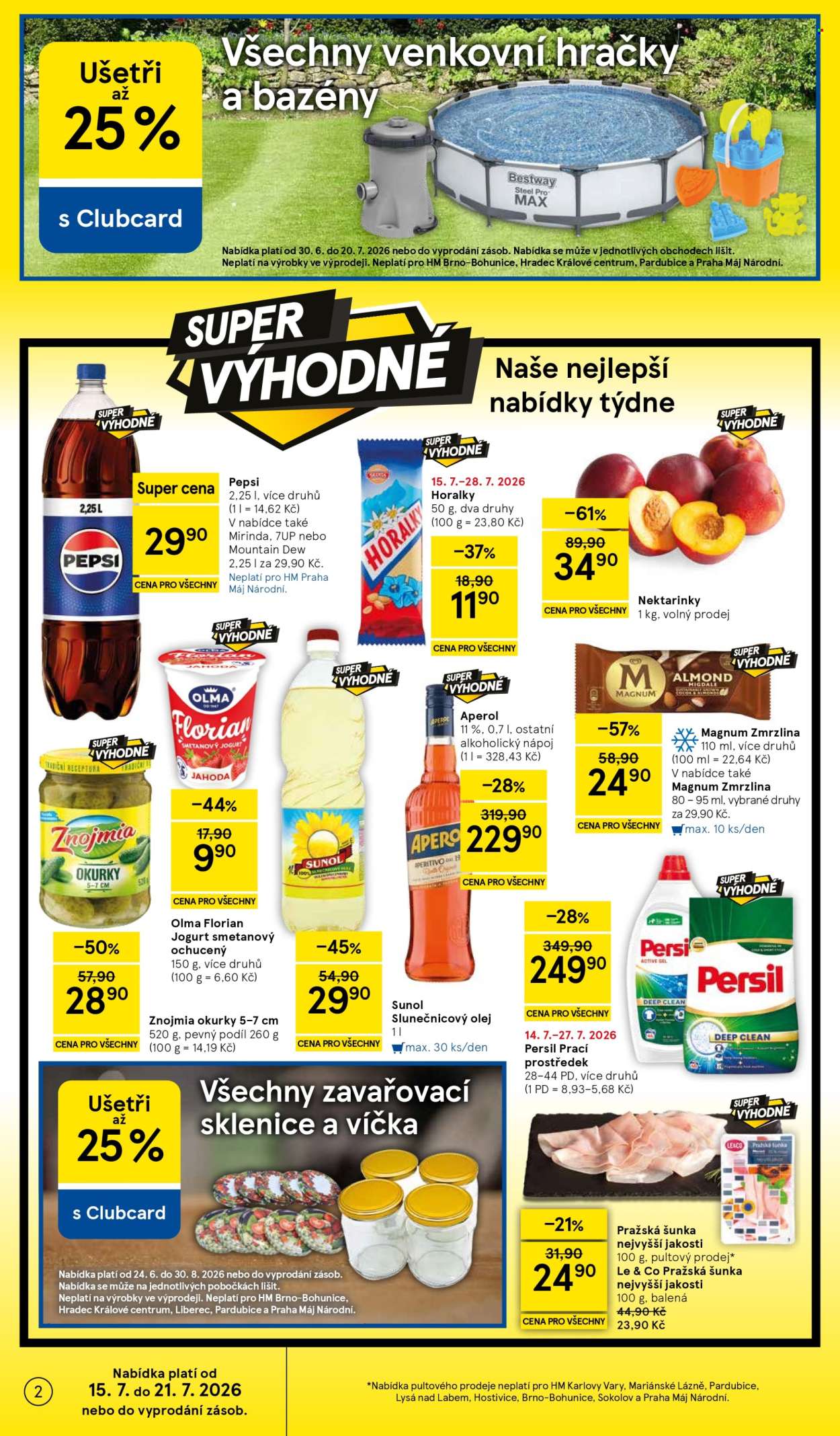 Leták TESCO - 15. 7. 2026 - 21. 7. 2026. Strana 2