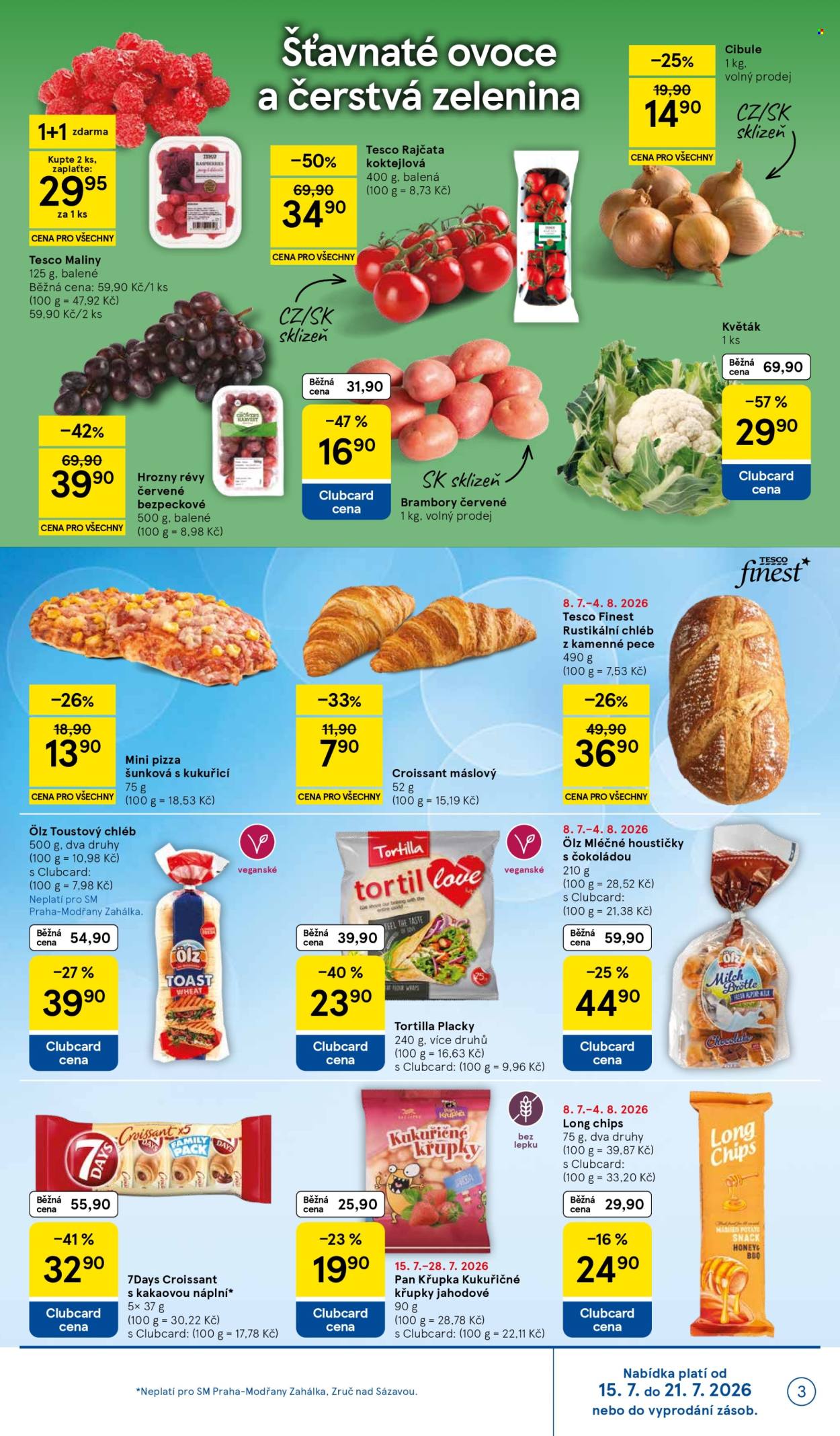 Leták TESCO supermarket - 15. 7. 2026 - 21. 7. 2026. Strana 3