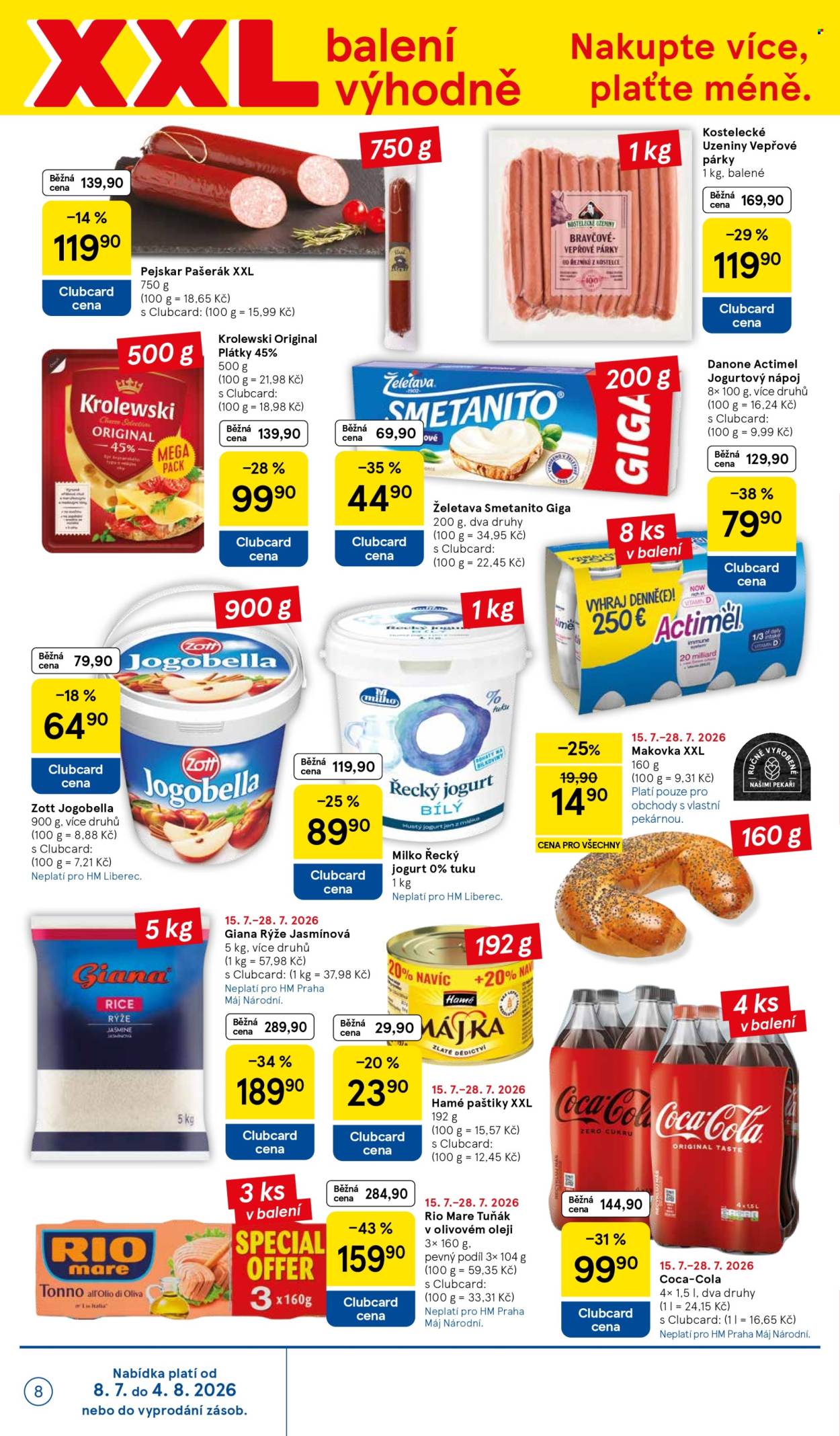 Leták TESCO - 15. 7. 2026 - 21. 7. 2026. Strana 8