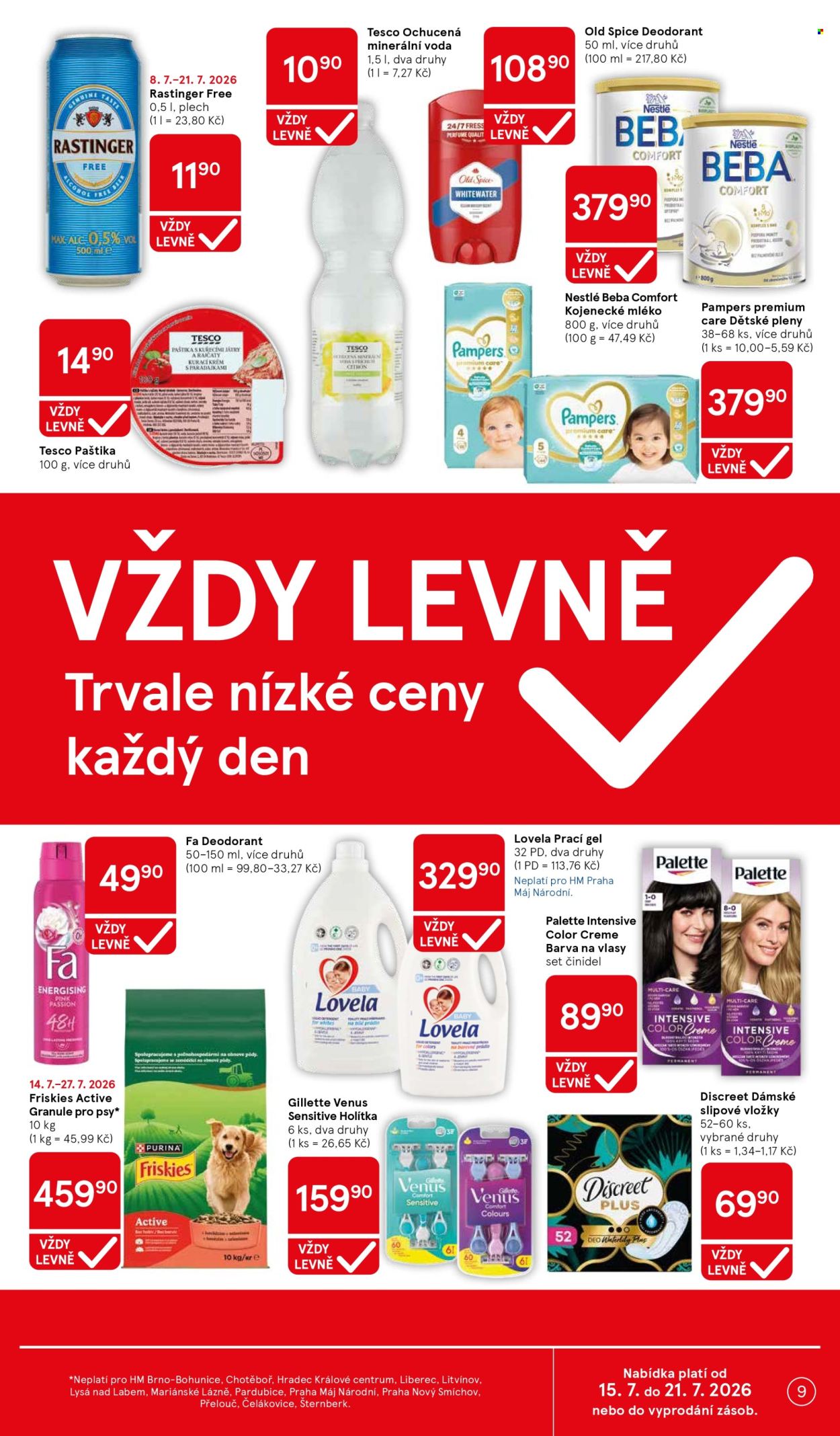 Leták TESCO - 15. 7. 2026 - 21. 7. 2026. Strana 9