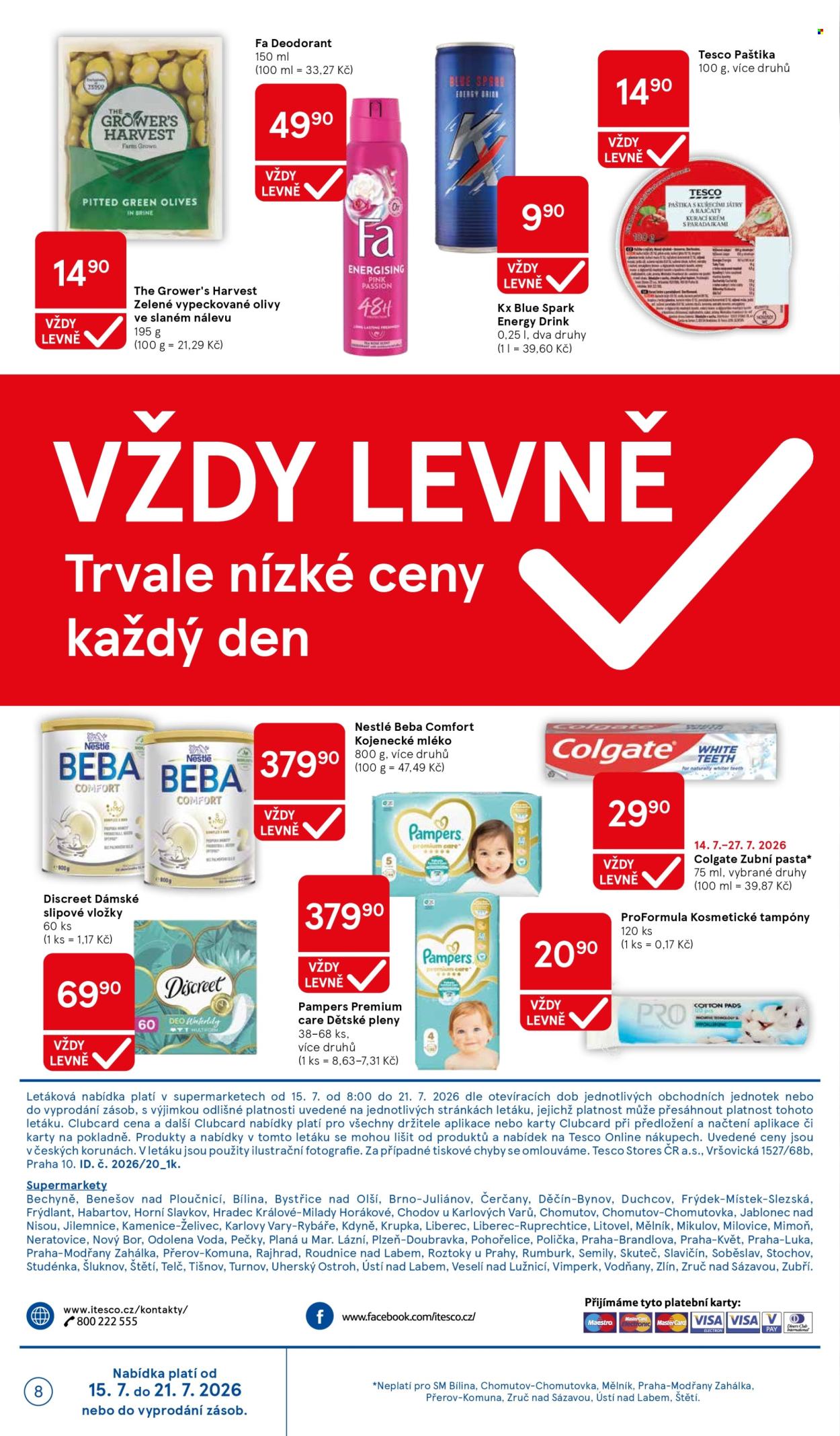Leták TESCO supermarket - 15. 7. 2026 - 21. 7. 2026. Strana 8