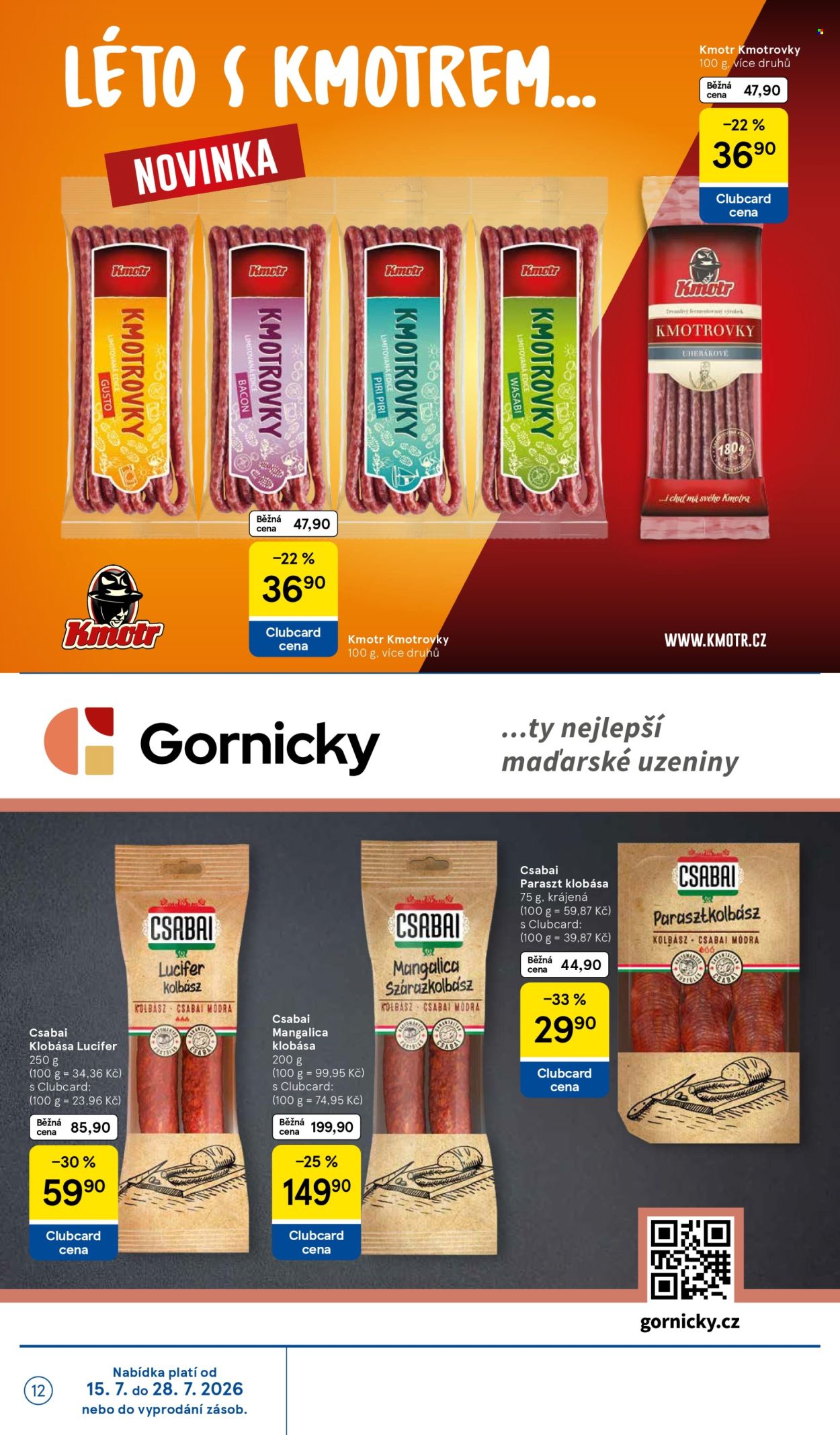 Leták TESCO - 15. 7. 2026 - 21. 7. 2026. Strana 12