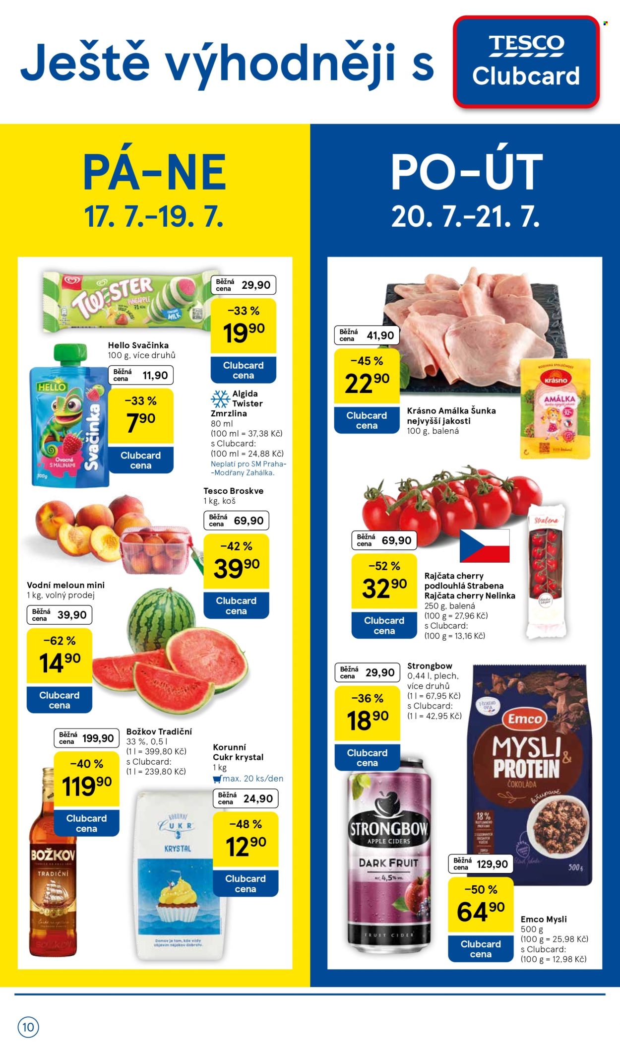 Leták TESCO supermarket - 15. 7. 2026 - 21. 7. 2026. Strana 10