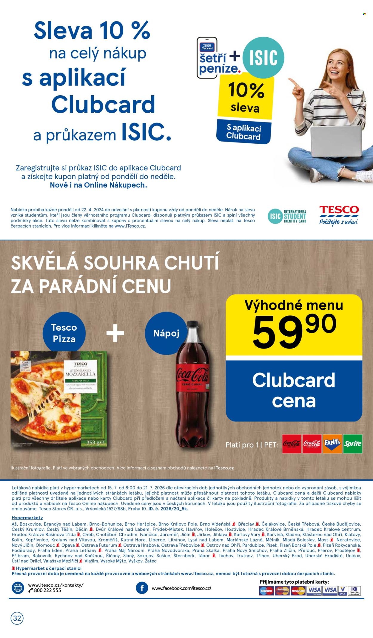 Leták TESCO - 15. 7. 2026 - 21. 7. 2026. Strana 32