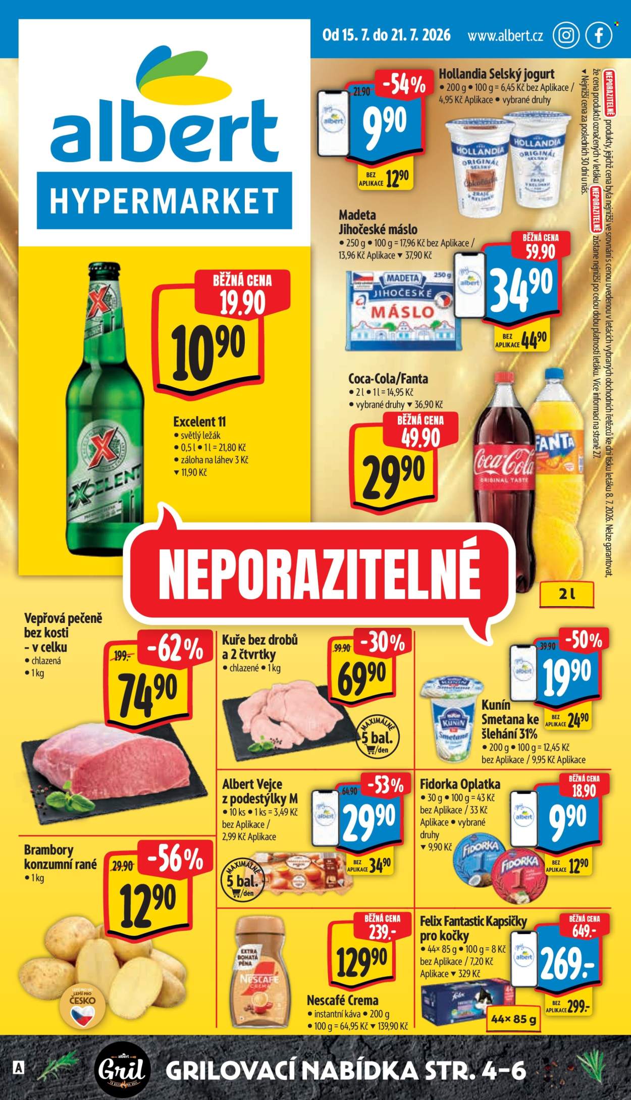 Leták Albert Hypermarket - 15. 7. 2026 - 21. 7. 2026. Strana 1