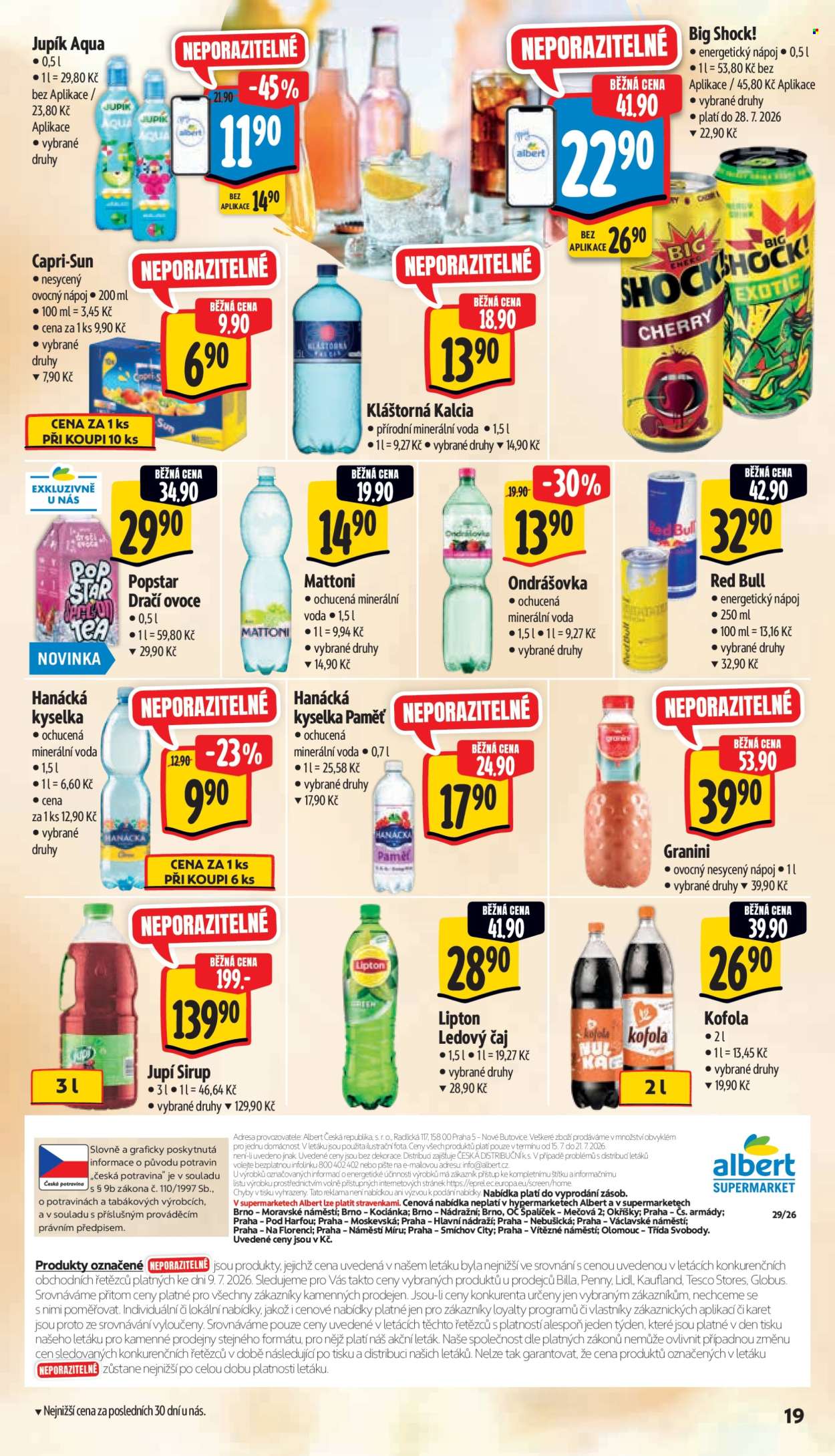 Leták Albert Supermarket - 15. 7. 2026 - 21. 7. 2026. Strana 29