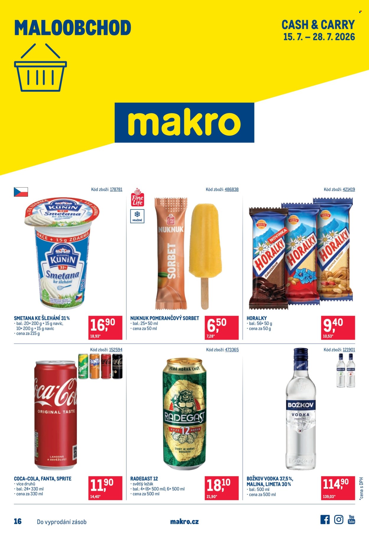 Leták MAKRO - 15. 7. 2026 - 28. 7. 2026. Strana 1