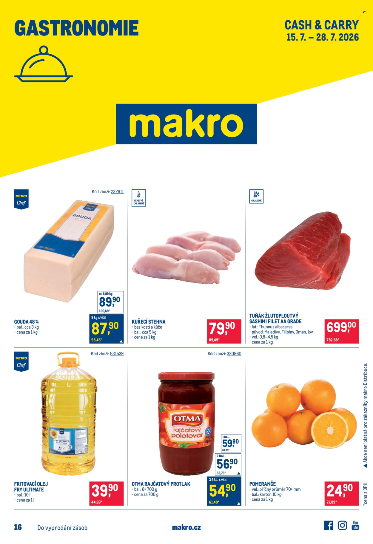 Leták MAKRO - 15. 7. 2026 - 28. 7. 2026. Strana 1