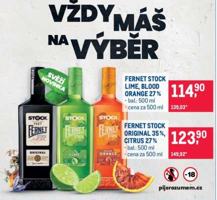 FERNET STOCK LIME, BLOOD ORANGE 27%