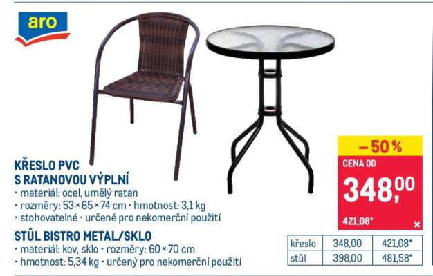KŘESLO PVC S RATANOVOU VÝPLNÍ